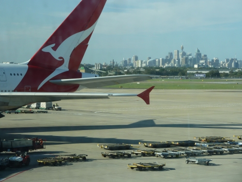 Sydney from the Airport. Last Photo Taken in Oz.